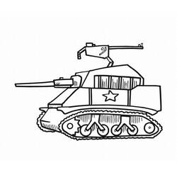 Dessin à colorier: Tank (Transport) #138034 - Coloriages à Imprimer Gratuits