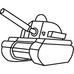 Dessin à colorier: Tank (Transport) #138035 - Coloriages à imprimer