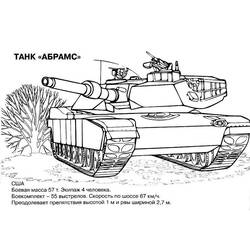 Dessin à colorier: Tank (Transport) #138054 - Coloriages à imprimer