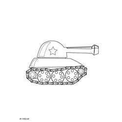 Dessin à colorier: Tank (Transport) #138057 - Coloriages à Imprimer
