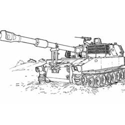 Dessin à colorier: Tank (Transport) #138069 - Coloriages à Imprimer