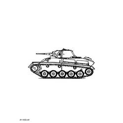 Dessin à colorier: Tank (Transport) #138071 - Coloriages à Imprimer Gratuits
