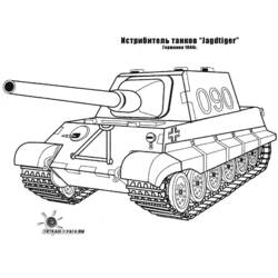 Dessin à colorier: Tank (Transport) #138078 - Coloriages à imprimer