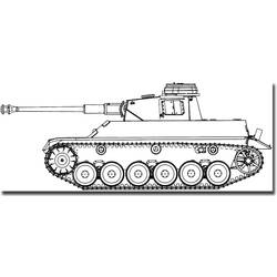 Dessin à colorier: Tank (Transport) #138082 - Coloriages à Imprimer
