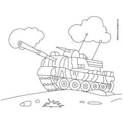 Dessin à colorier: Tank (Transport) #138088 - Coloriages à Imprimer Gratuits