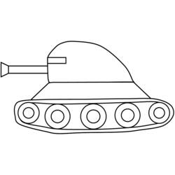 Dessin à colorier: Tank (Transport) #138159 - Coloriages à Imprimer