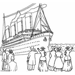 Dessin à colorier: Titanic (Transport) #201917 - Coloriages à Imprimer Gratuits