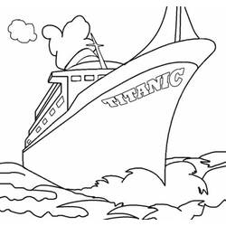 Dessin à colorier: Titanic (Transport) #201930 - Coloriages à Imprimer Gratuits