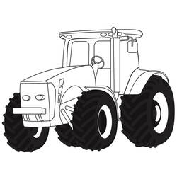 Dessin à colorier: Tracteur (Transport) #172547 - Coloriages à Imprimer Gratuits