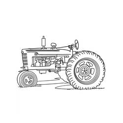 Coloriage Tracteur (Transport) #172548 à imprimer et colorier