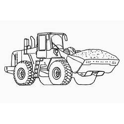 Dessin à colorier: Tracteur (Transport) #172551 - Coloriages à Imprimer Gratuits