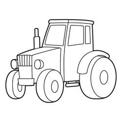 Coloriage Tracteur (Transport) #172555 à imprimer et colorier