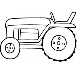 Coloriage Tracteur (Transport) #172559 à imprimer et colorier
