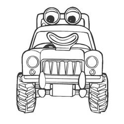 Coloriage Tracteur (Transport) #172563 à imprimer et colorier