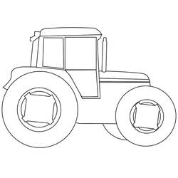 Coloriage Tracteur (Transport) #172570 à imprimer et colorier