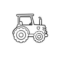 Coloriage Tracteur (Transport) #172571 à imprimer et colorier