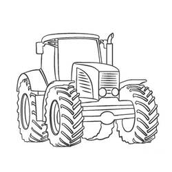Dessin à colorier: Tracteur (Transport) #172573 - Coloriages à Imprimer Gratuits