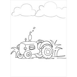 Coloriage Tracteur (Transport) #172586 à imprimer et colorier