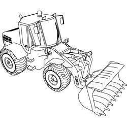 Dessin à colorier: Tracteur (Transport) #172595 - Coloriages à Imprimer Gratuits