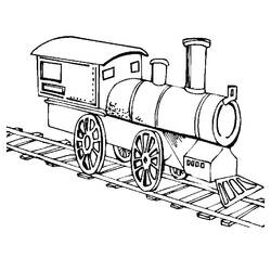 Dessin à colorier: Train / Locomotive (Transport) #135039 - Coloriages à Imprimer