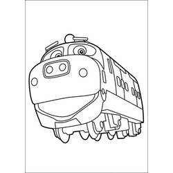 Dessin à colorier: Train / Locomotive (Transport) #135041 - Coloriages à Imprimer Gratuits