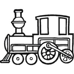 Dessin à colorier: Train / Locomotive (Transport) #135042 - Coloriages à Imprimer