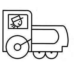 Dessin à colorier: Train / Locomotive (Transport) #135044 - Coloriages à Imprimer Gratuits