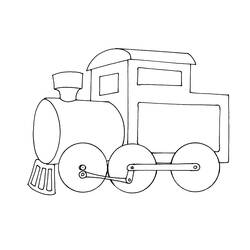 Dessin à colorier: Train / Locomotive (Transport) #135067 - Coloriages à Imprimer Gratuits