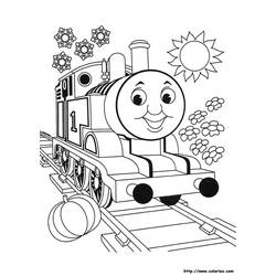 Dessin à colorier: Train / Locomotive (Transport) #135069 - Coloriages à Imprimer Gratuits