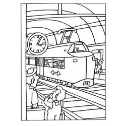 Dessin à colorier: Train / Locomotive (Transport) #135080 - Coloriages à Imprimer Gratuits