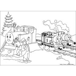 Dessin à colorier: Train / Locomotive (Transport) #135081 - Coloriages à Imprimer Gratuits
