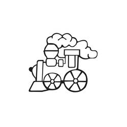 Dessin à colorier: Train / Locomotive (Transport) #135092 - Coloriages à Imprimer Gratuits