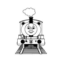 Dessin à colorier: Train / Locomotive (Transport) #135102 - Coloriages à Imprimer Gratuits