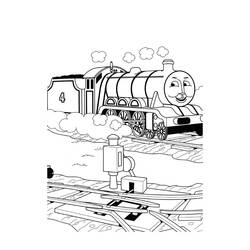 Dessin à colorier: Train / Locomotive (Transport) #135109 - Coloriages à Imprimer Gratuits