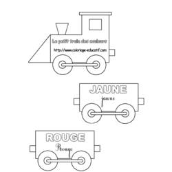 Dessin à colorier: Train / Locomotive (Transport) #135110 - Coloriages à Imprimer Gratuits