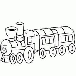 Dessin à colorier: Train / Locomotive (Transport) #135131 - Coloriages à Imprimer Gratuits