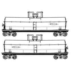 Dessin à colorier: Train / Locomotive (Transport) #135137 - Coloriages à Imprimer Gratuits