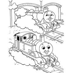 Dessin à colorier: Train / Locomotive (Transport) #135143 - Coloriages à Imprimer Gratuits