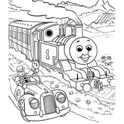 Dessin à colorier: Train / Locomotive (Transport) #135149 - Coloriages à Imprimer Gratuits
