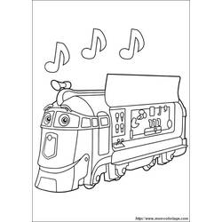 Dessin à colorier: Train / Locomotive (Transport) #135155 - Coloriages à Imprimer Gratuits