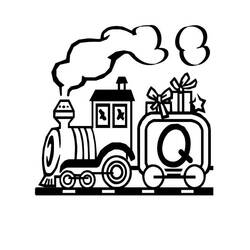 Dessin à colorier: Train / Locomotive (Transport) #135190 - Coloriages à Imprimer Gratuits