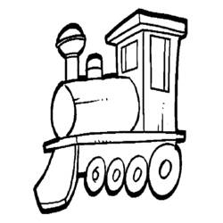 Dessin à colorier: Train / Locomotive (Transport) #135208 - Coloriages à Imprimer Gratuits