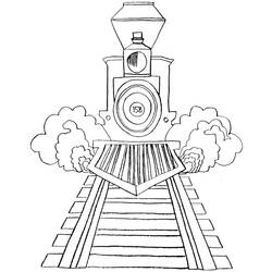 Dessin à colorier: Train / Locomotive (Transport) #135213 - Coloriages à Imprimer Gratuits
