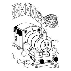 Dessin à colorier: Train / Locomotive (Transport) #135215 - Coloriages à Imprimer Gratuits