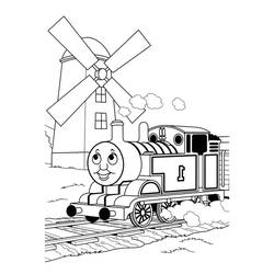 Dessin à colorier: Train / Locomotive (Transport) #135241 - Coloriages à Imprimer Gratuits