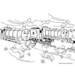 Dessin à colorier: Train / Locomotive (Transport) #135246 - Coloriages à Imprimer Gratuits