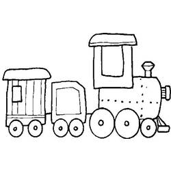 Dessin à colorier: Train / Locomotive (Transport) #135261 - Coloriages à imprimer
