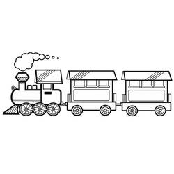 Dessin à colorier Train / Locomotive (Transport) #180612, gratuit à imprimer