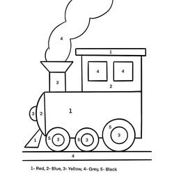 Coloriage gratuit Train / Locomotive (Transport) #180626 à colorier aux crayons