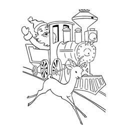 Coloriage imprimable Train / Locomotive (Transport) #180637 à colorier gratuitement